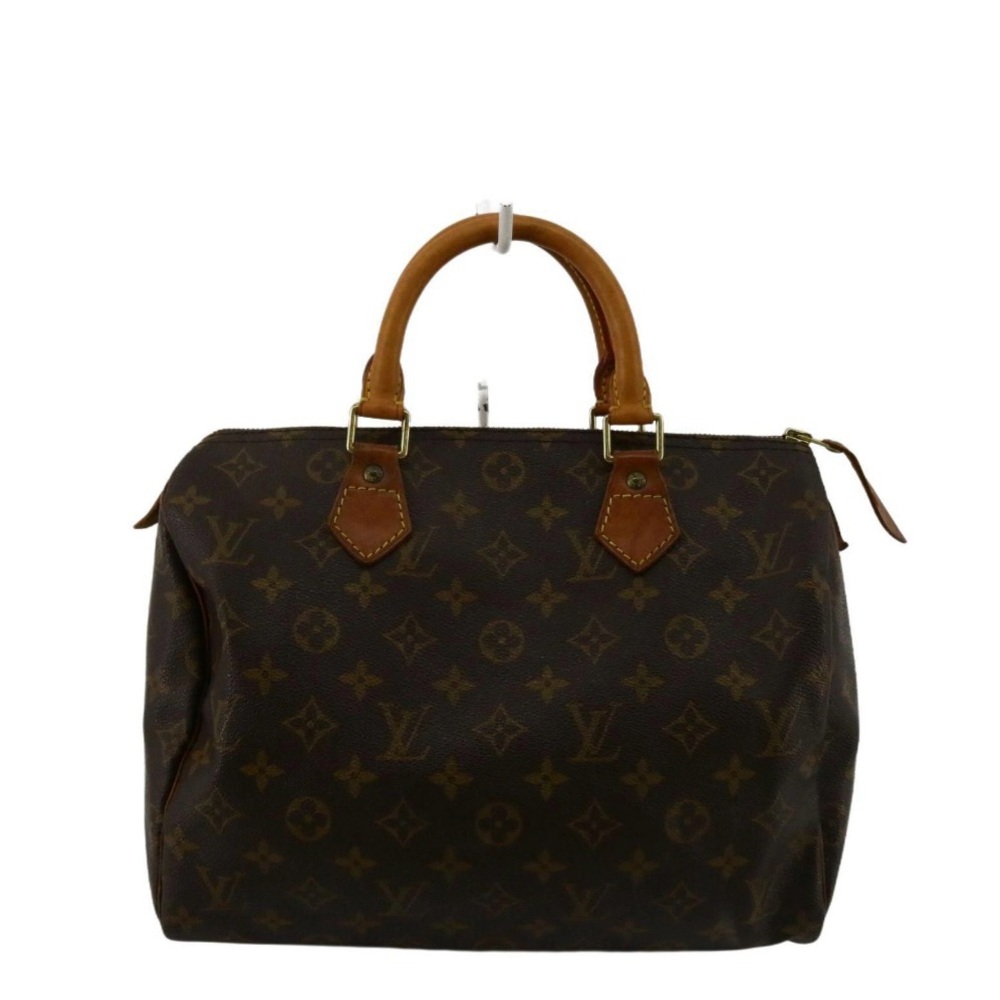 Authentic, Louis Vuitton Dark Brown Monogram Satchel Speedy 30